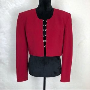 Impression red corset blazer